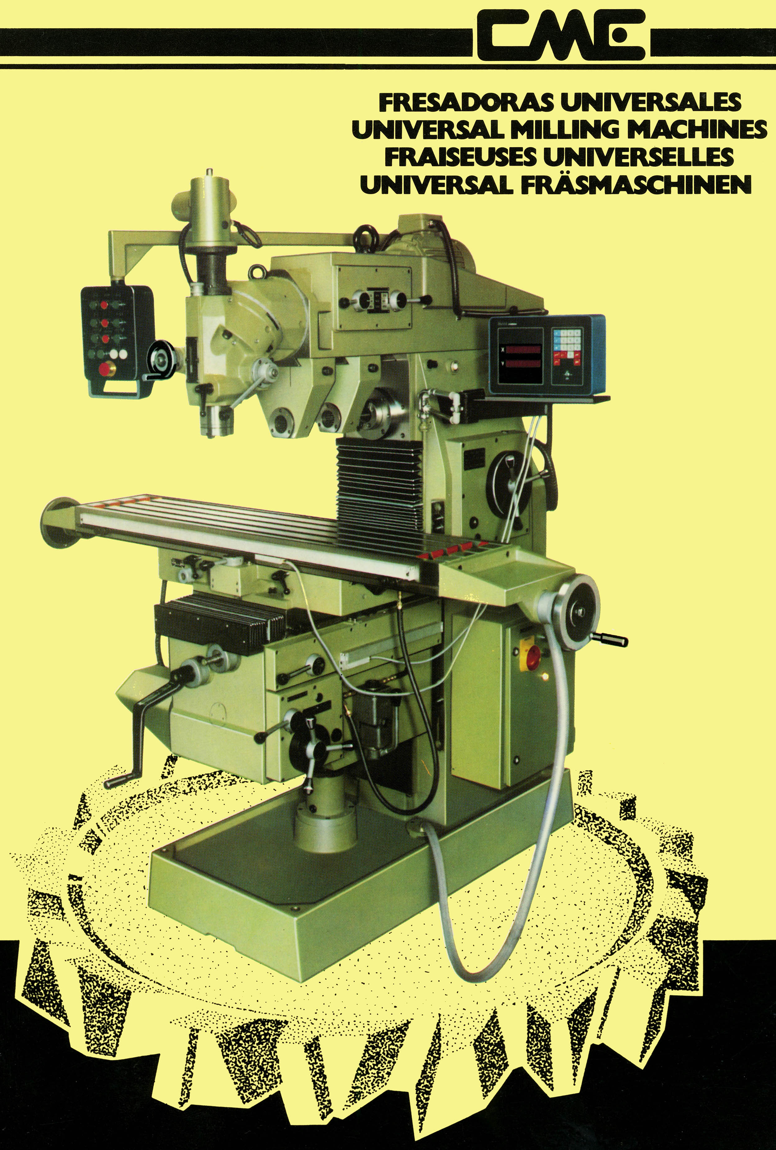 universal milling machine diagram